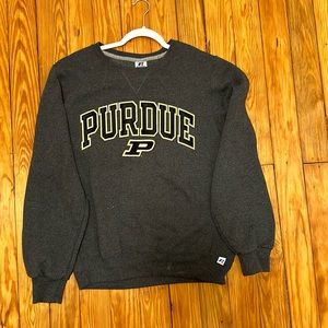 Purdue Crew Neck, w/ stitched emblem